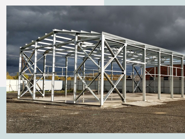 Двускатные ангары в Улан-Удэ от 615 руб. за квадрат